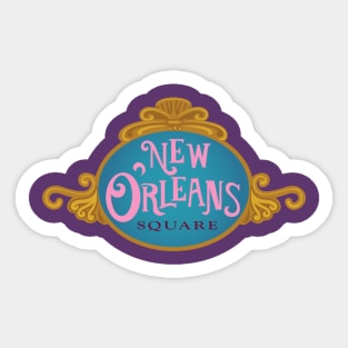 New Orleans Square - Ver 2 Sticker